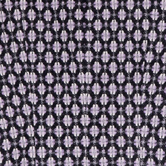 Nine West Winter Jacket M Womens Wool Blend Coat Long Purple Black Beaded Pocket - Picture 8 of 8